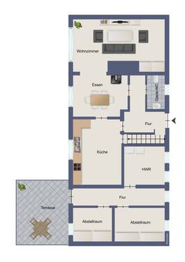 Wohnhaus Erdgeschoss - 