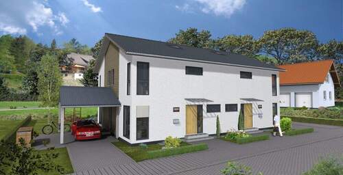 Hausbeispiel - Modern. Hell. Familienfreundlich - Doppelhaushälfte zum Wohlfühlen.