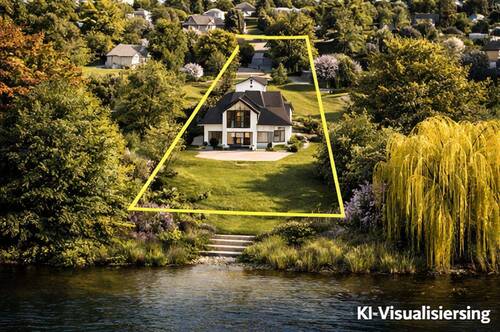 KI-Visualisierung Bebauung See - 