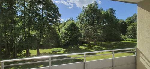 Aussicht vom Balkon - Etagenwohnung mit 40,00 m&sup2; in Hamburg zur Miete