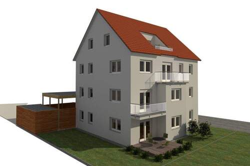 3D Ansicht_Garten.jpg - NEUBAU Wohnung 2. OG - Reutlingen - provisionsfrei
