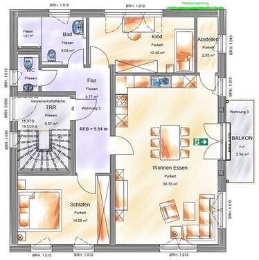 Expose 2.OG.jpg - 3 Zimmer Etagenwohnung in Reutlingen