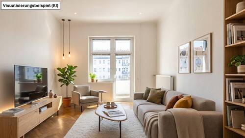 Einrichtungsvorschlag (Visualisierung) - Etagenwohnung mit 96,90 m&sup2; in Berlin zum Kaufen