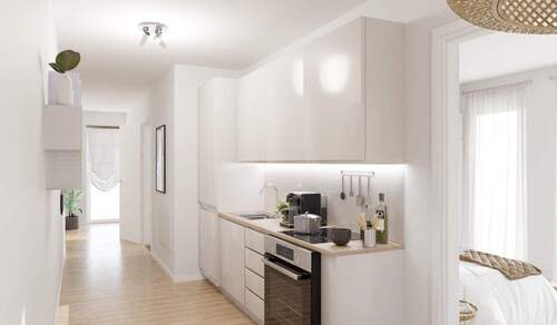 Die offene Wohnküche lädt zum gemeinsamen Kochen ein - 3 Zimmer Etagenwohnung zum Kaufen in Aachen