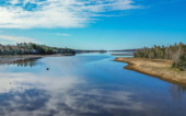 WOW-Blick über den Fjord-Ausläufer am Grundstück - Grundstück zum Kaufen in Sable River