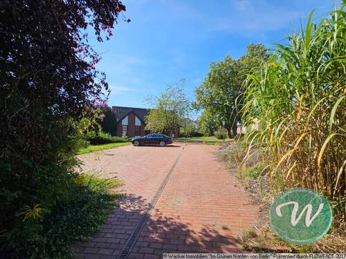 Zufahrt mit KFZ-Stellplätzen - 