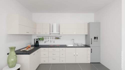 Küche - Illustration - Etagenwohnung mit 90,00 m&sup2; in Ühlingen-Birkendorf / Berau zum Kaufen