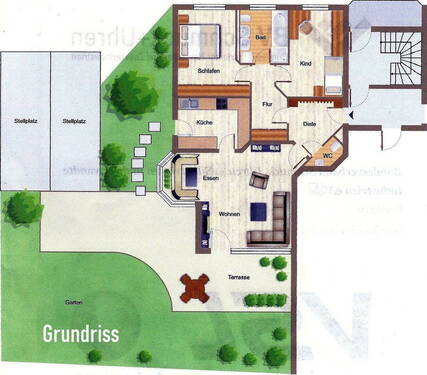 mit Gartenteil - 