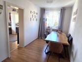 Essecke mit Blick ins Schlafzimmer - Etagenwohnung mit 84,00 m&sup2; in Nördlingen zur Miete