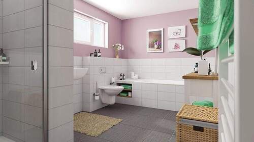 SH100 - Badezimmer - Einfamilienhaus mit 103,00 m&sup2; in Magdala zum Kaufen