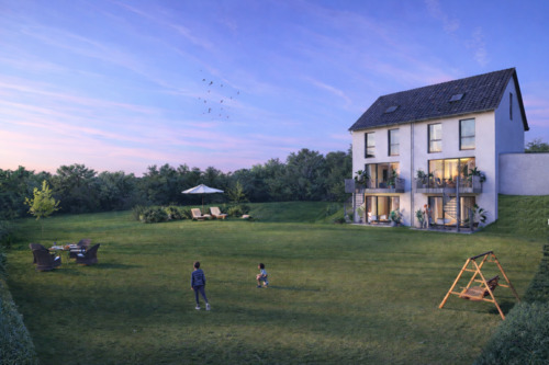 DHH 152-2 - Neubau-DHH in sonniger ruhiger Ortslage - modernes Wohnen mit Blick, Heimsheim