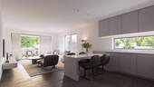 Visualisierung Kochen / Wohnen - Etagenwohnung mit 70,60 m&sup2; in Bad Vilbel zum Kaufen