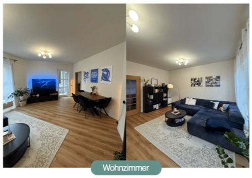 Wohnzimmer - 3 Zimmer Etagenwohnung zum Kaufen in Leipzig