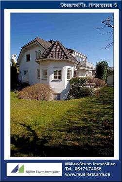 Oberursel Hintergasse 6 04 Ansicht hinten Garten - OBERURSELTs. Große EG-Wohnung mit riesigem Garten (Im 2-FH!!)