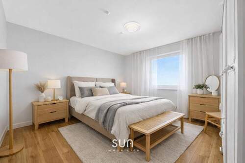 GEMÜTLICHES SCHLAFZIMMER (VISUALISIERT) - 4 Zimmer Etagenwohnung in Langen (Hessen)