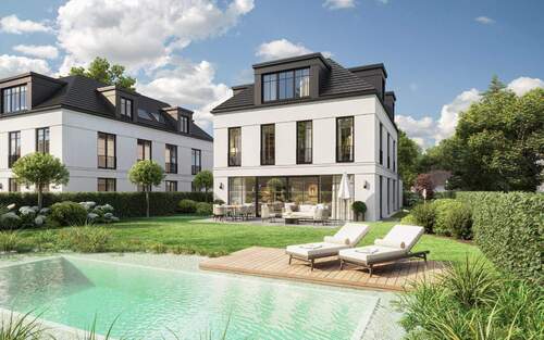 Visualisierung - AIGNER - Modernes Wohnen am Isarhochufer - Stilvolles Einfamilienhaus in ruhiger Lage