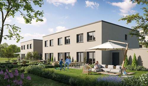 Energieeffiziente Reihenhäuser mit eigener Garage - 