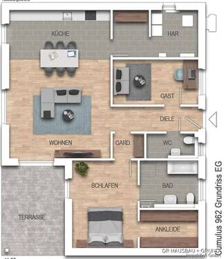 Cumulus 962 EG - 3 Zimmer Bungalow zum Kaufen in Güby