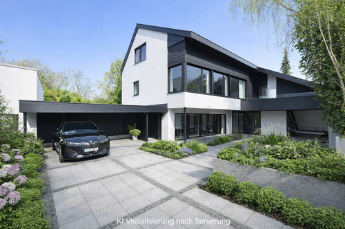 unverbindlicher Sanierungsvorschlag KI visualisiert - 7 Zimmer Mehrfamilienhaus, Wohnhaus zum Kaufen in Stuttgart