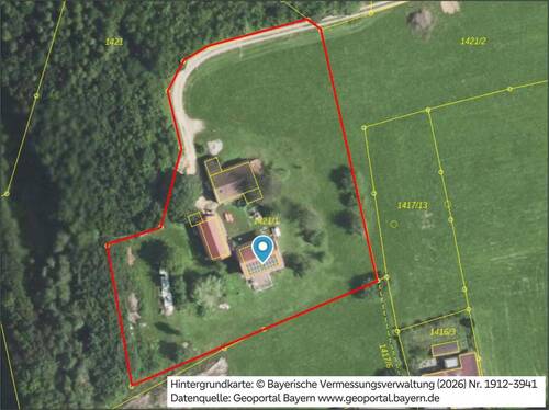 Luftbild mit Grenzen - 