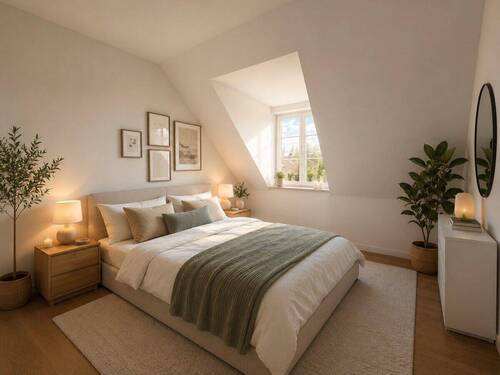 Schlafzimmer digital eingerichtet - 
