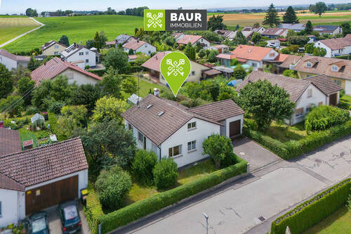 Luftaufnahme - 4 Zimmer Einfamilienhaus in Bad Waldsee