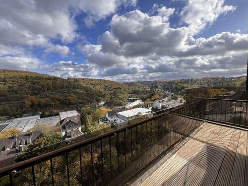 Fernsicht vom Balkon - 3-Zimmer-DG-Wohnung in Gevelsberg mit Balkon und fantastischer Aussicht