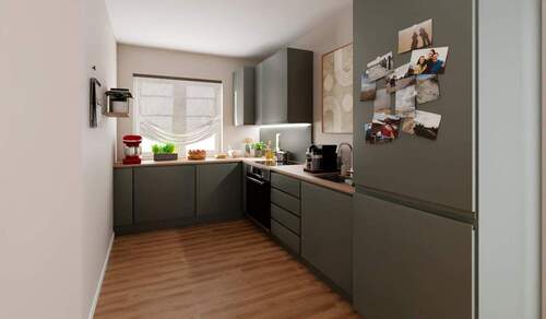 Küche - Doppelhaushälfte mit 113,00 m&sup2; in Großpösna zum Kaufen