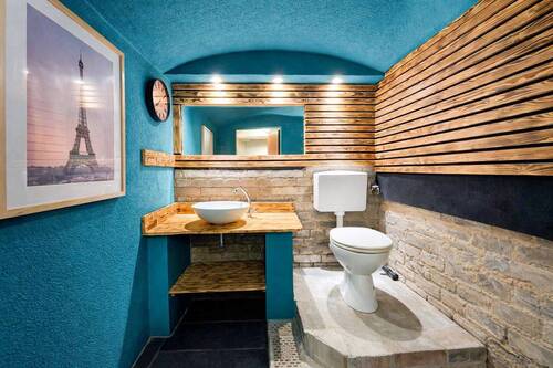 Gäste-WC im Gartenhaus - 