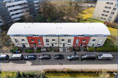 Hausansicht von oben - 5 Zimmer Reihenmittelhaus in Konstanz