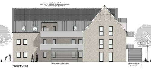 Ansicht Osten - 2 Zimmer Etagenwohnung in Moormerland