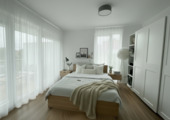 Schlafzimmer Beispielvisualisierung - 2 Zimmer Etagenwohnung zur Miete in Ahlen