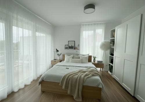 Schlafzimmer Beispielvisualisierung - 2 Zimmer Etagenwohnung zur Miete in Ahlen