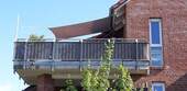 SW-Balkon mit Sonnensegel - 