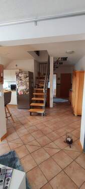 Blick vom Wohnzimmer zum Flur - 