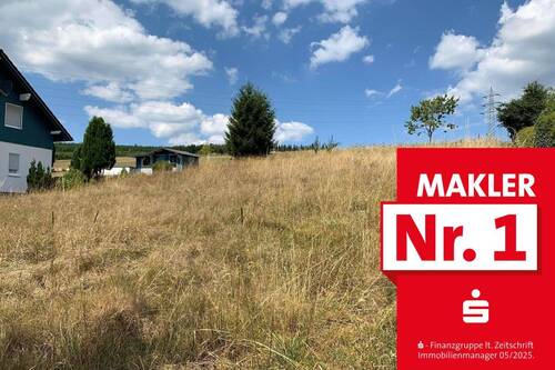 Straßenansicht - Baugrundstück in ruhiger Ortsrandlage!