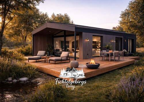 1 - Modernes Tiny-Haus mit Sauna & Terrasse - Fundamente im Aktionsangebot inklusive