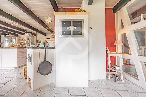 Grundofen mit Holzherd - 