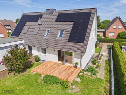 Drohnensicht-Digital optimiert - 5 Zimmer Doppelhaushälfte zum Kaufen in Schönberg (Holstein)