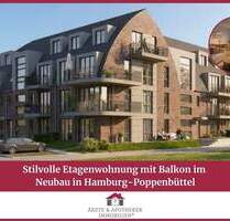 Stilvolle Etagenwohnung mit Balkon im Neubau in Hamburg-Poppenbüttel