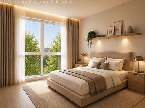 Schlafzimmer - 5 Zimmer Doppelhaushälfte zum Kaufen in Oberursel (Taunus)