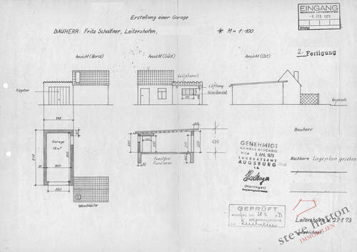 13365 Baupläne-Garage - 