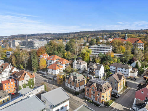 Luftaufnahme - 1 Zimmer Mehrfamilienhaus, Wohnhaus in Ravensburg