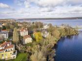 Luftbild von Glienicker Lake - 