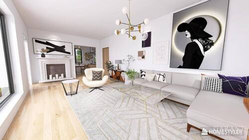 Wohnzimmer Einrichtungsbeispiel - Einfamilienhaus mit 175,00 m&sup2; in Leimen zum Kaufen