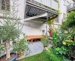 Terrasse und Gartenanteil - 