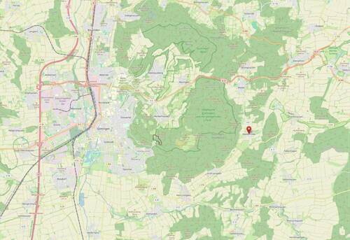 Lage Quelle OpenStreetMap - Einfamilienhaus mit 140,00 m&sup2; in Landolfshausen zum Kaufen