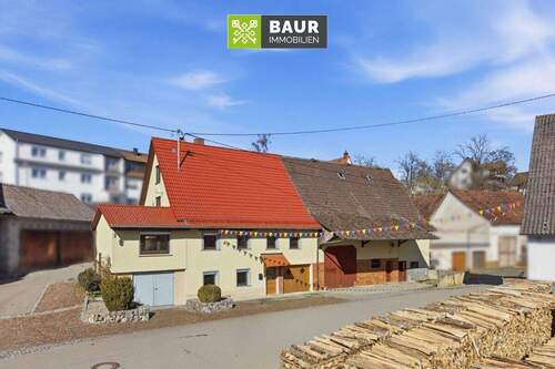 Luftbild - 5 Zimmer Bauernhaus, Landhaus zum Kaufen in Bingen