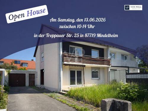 Bild 1 - OPEN HOUSE am 13.06.26 Sanierungsbedürftige DHH in familiärer Lage