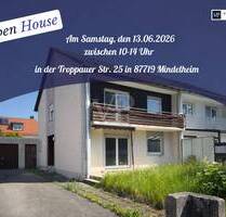 OPEN HOUSE am 13.06.26 Sanierungsbedürftige DHH in familiärer Lage - Mindelheim
